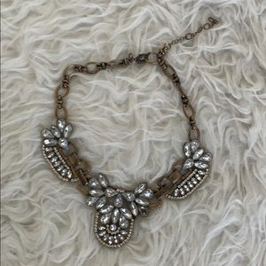Diamond/Gold Chunky Statement Necklace